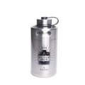 Manna 64 oz Silver Stainless Steel - Home Brew Keg Growler Water Bottle BPA Free MA4704